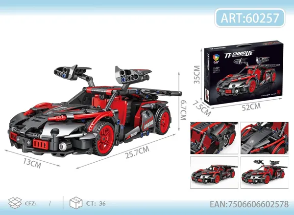 Bloques Híper Carro a Fricción Rojo