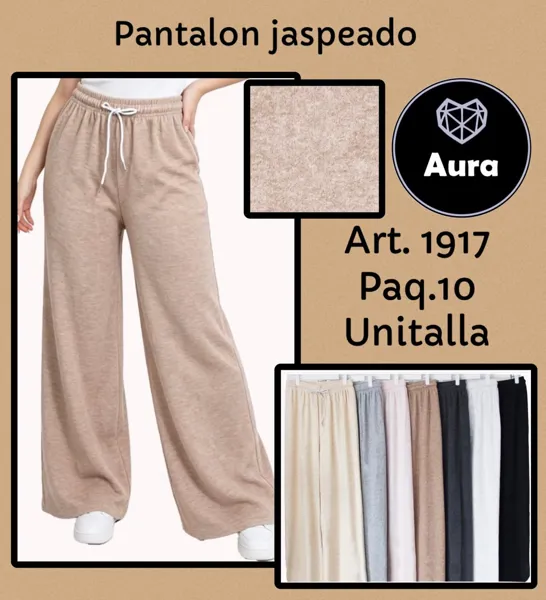 Pantalón jaspeado