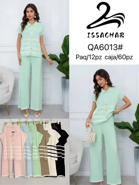 Conjunto de camisa con botones y pantalón