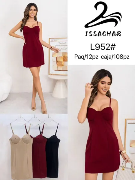Vestido corset con tirantes