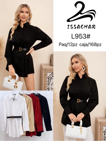 Blusa con cinturón