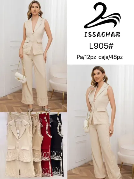Conjunto de chaleco y pantalón