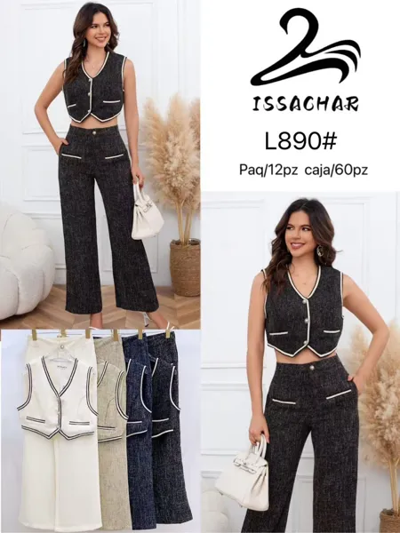 Conjunto de chaleco y pantalón