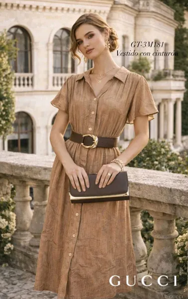 Vestido con cinturón