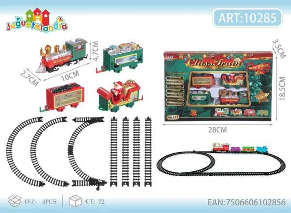 Tren eléctrico sobre rieles