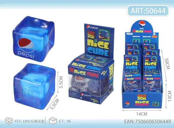 Cubo antiestrés para apretar Nice Cube Pepsi (squishy)