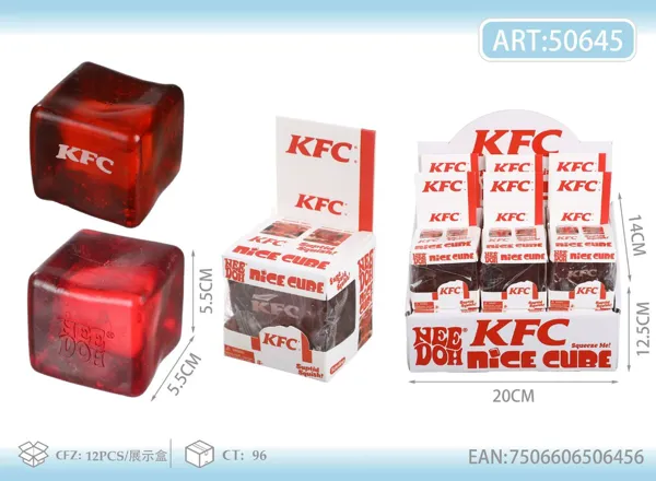 Cubo antiestrés para apretar Nice Cube KFC (squishy)