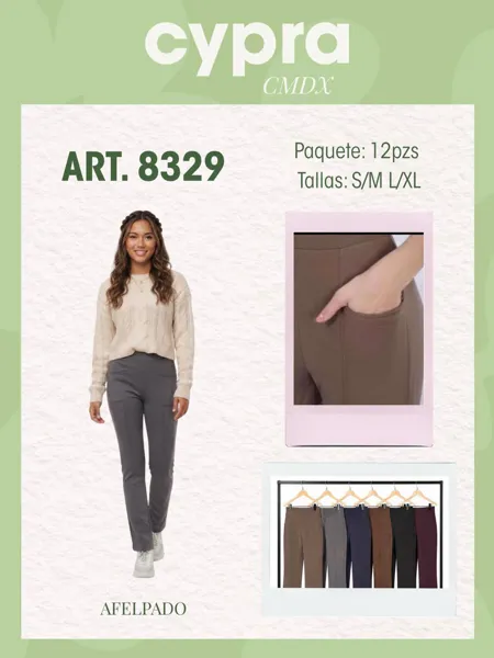 Pantalones afelpados