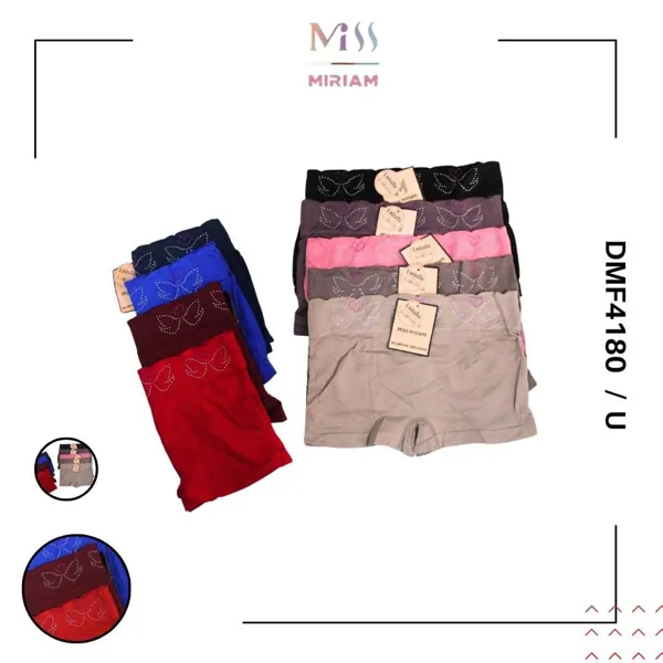 Pantaleta tipo bóxer sin costura para dama