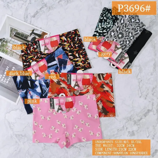 Pantaleta tipo bóxer sin costura para dama