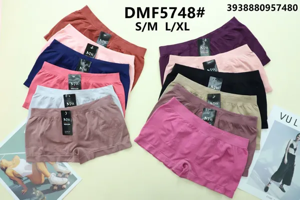 Pantaleta tipo bóxer sin costura para dama