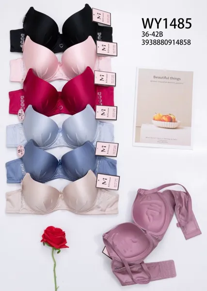 Brasier push-up liso sin costuras, copa B (paquete surtido)