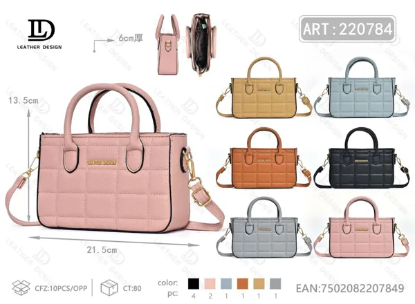 Bolso de mano acolchado tipo bandolera para dama