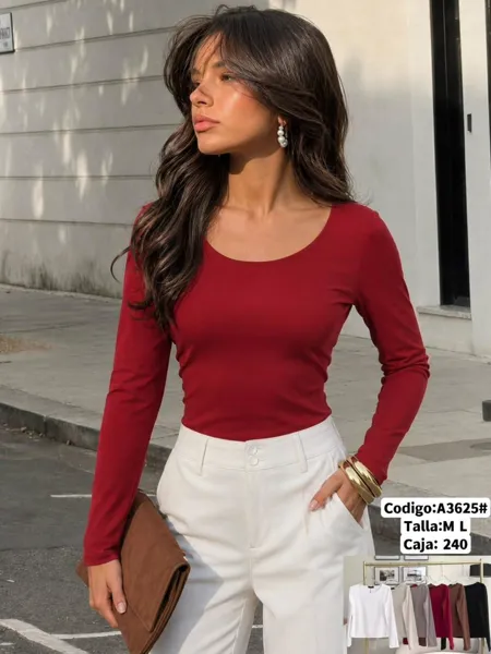 Blusa de manga larga