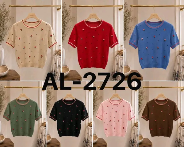 Suéter de punto con estampado floral