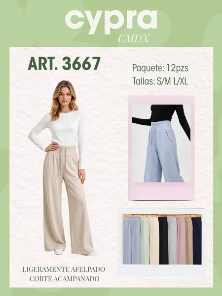 Pantalón de corte acampanado