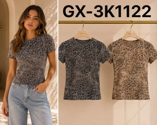 Playera estampado animal print