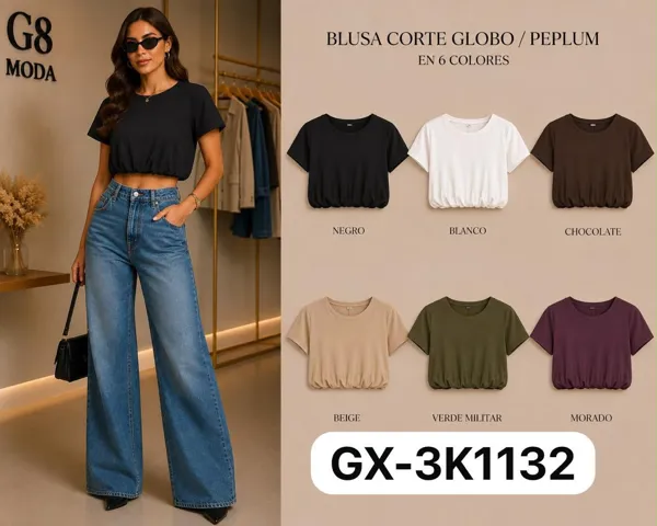 Blusa corte globo