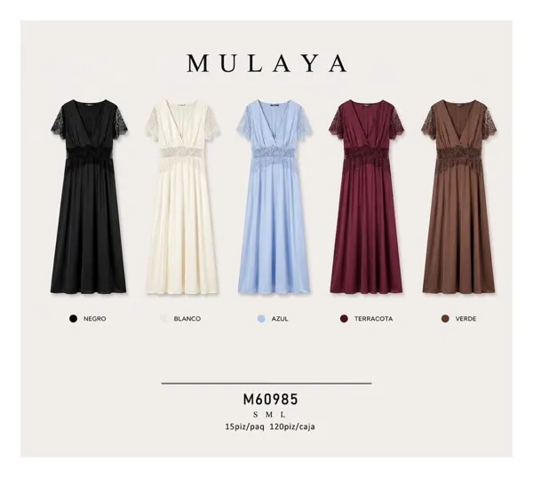 Vestido con detalle de encaje