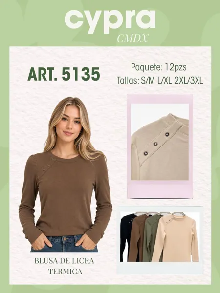 Blusa de licra térmica