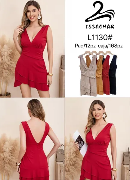 Vestido con olanes
