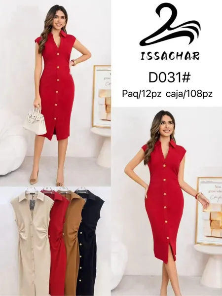 Vestido camisero con botones