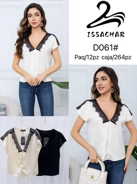 Blusa con encaje