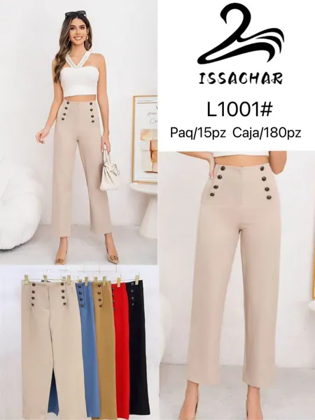 Pantalón de vestir con botones