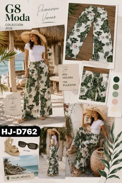 Pantalones holgados estampados