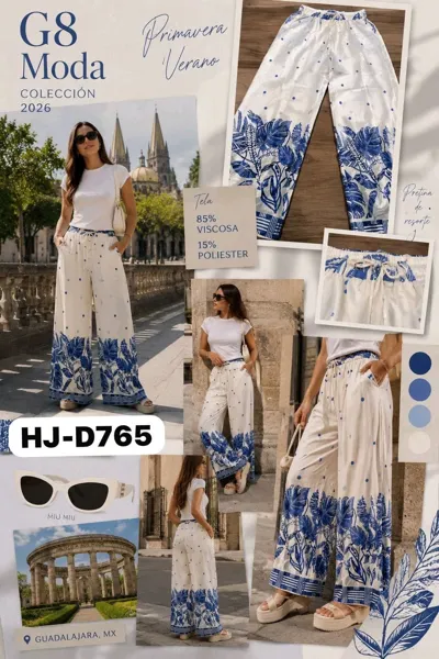 Pantalones holgados estampados