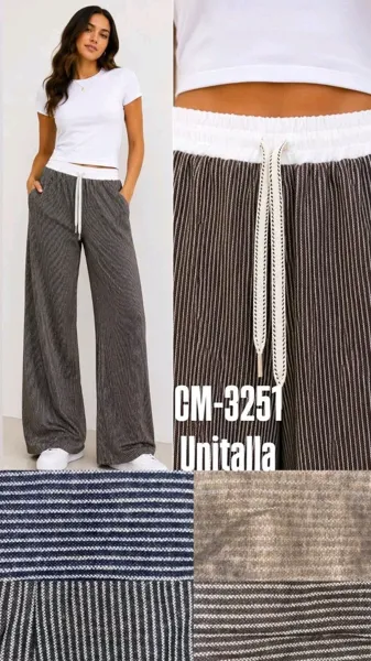 Pantalón de rayas con jareta