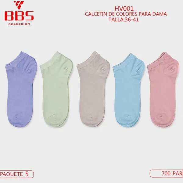 Calcetín de colores para dama