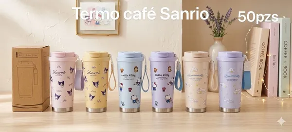 Termo animado taza de café