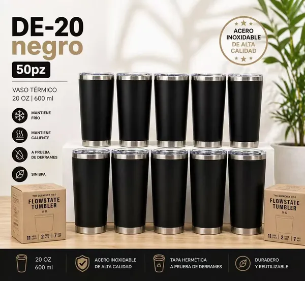 Termo sin marca 20oz para auto negro
