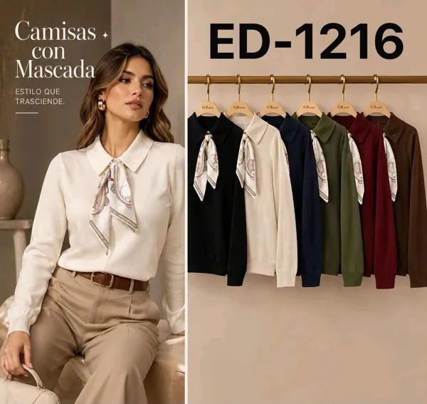 Camisa con mascada