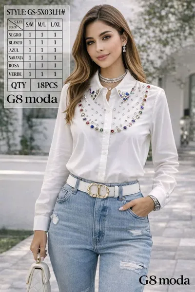 Blusa con pedrería