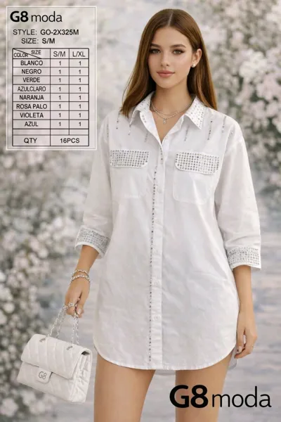 Blusa con pedrería
