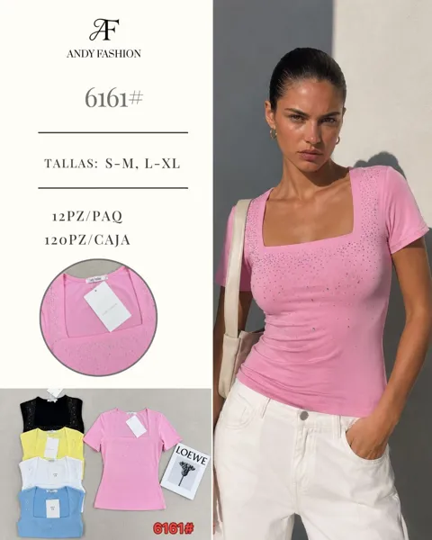Blusa con pedrería