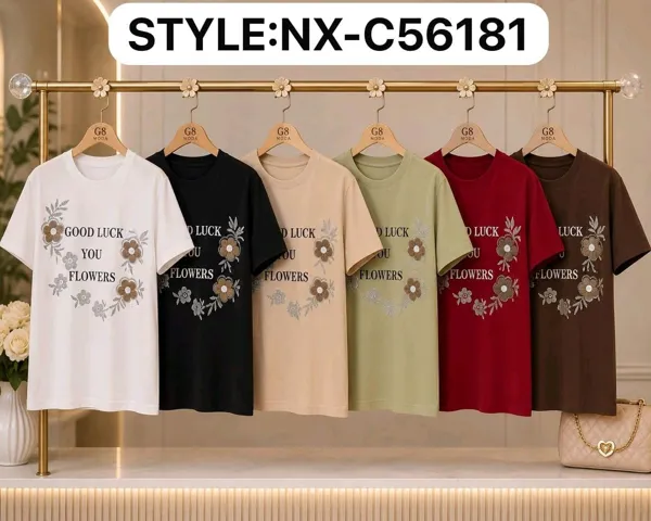 Playera Good Luck Flowers