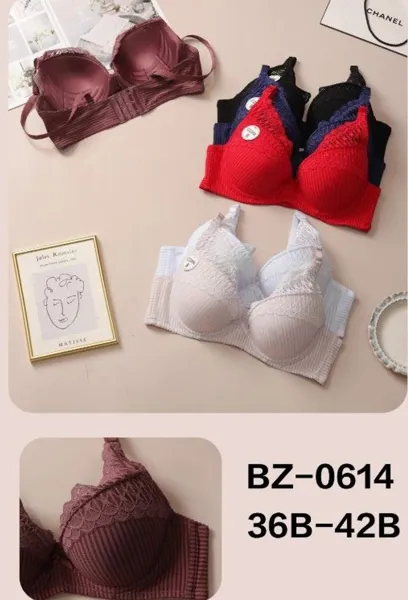 brasier push-up con encaje copa B