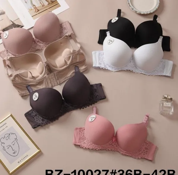 brasier push-up con encaje copa B