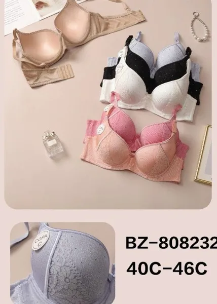 brasier push-up con encaje copa C