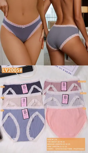 Pantaleta de canale con encaje