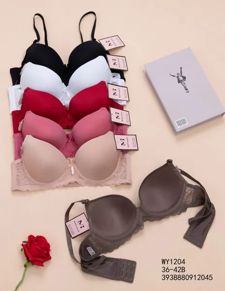 Brasier push-up con encaje copa B