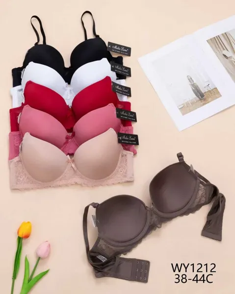 Brasier push-up de encaje copa C