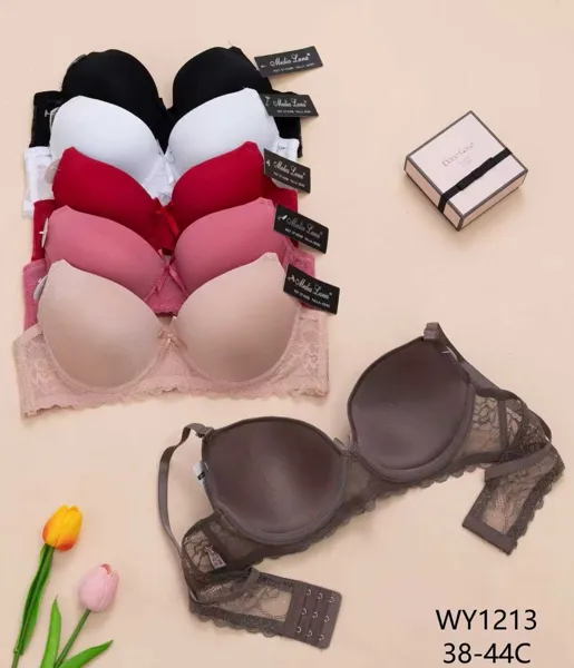 Brasier push-up de encaje con mono copa C