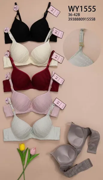 Brasier push-up texturizado copa B
