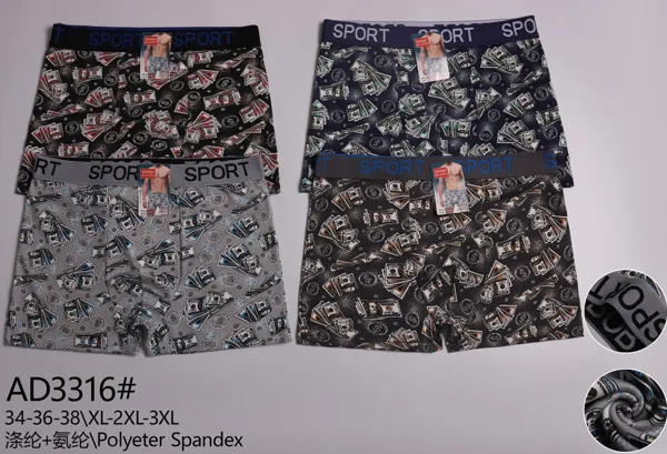 Boxer para hombre estampado de billetes