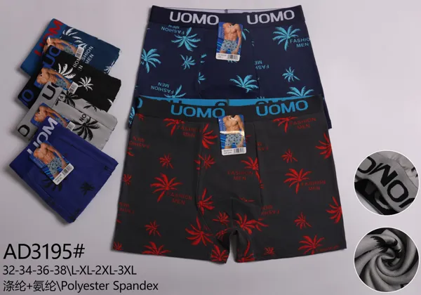 Boxer para hombre estampado de palmeras
