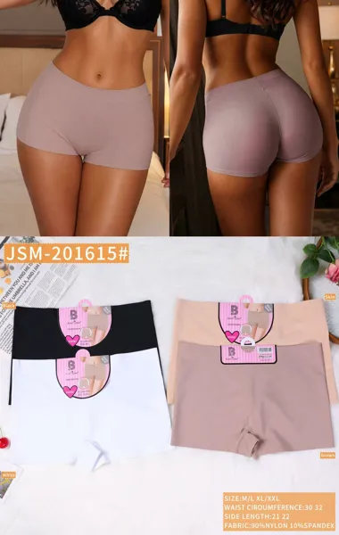 Boxer corto sin costuras invisible liso